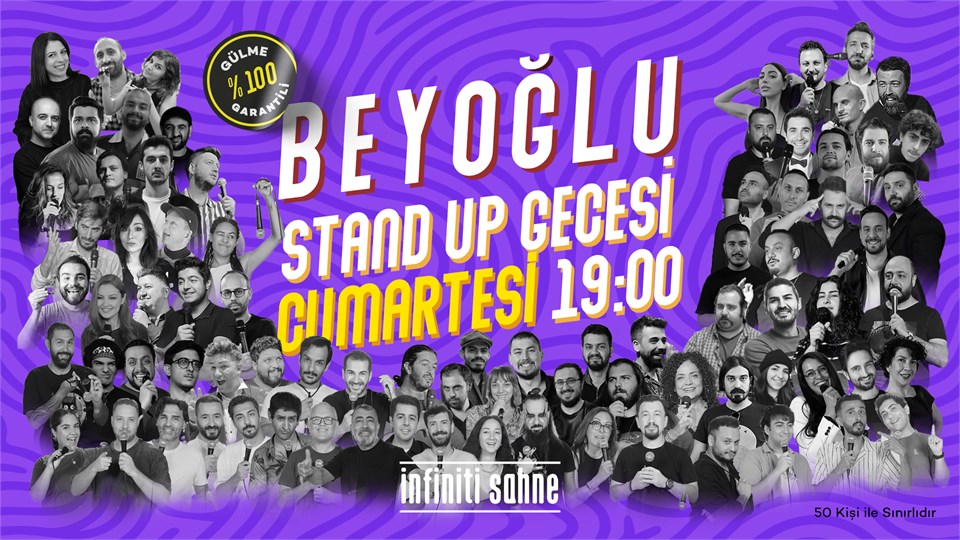Stand up Beyoğlu Taksim Gecesi Cumartesi 19:00