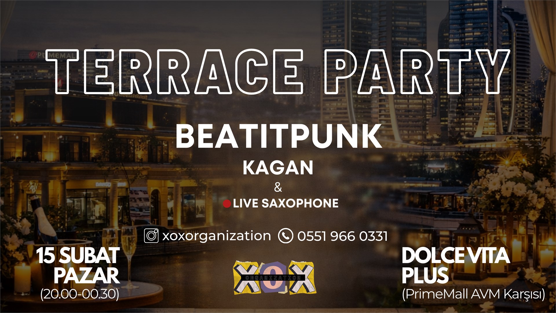 XOX TERRACE PARTY | 15 Şubat 2026 | Therma La Dolce Vita Kür