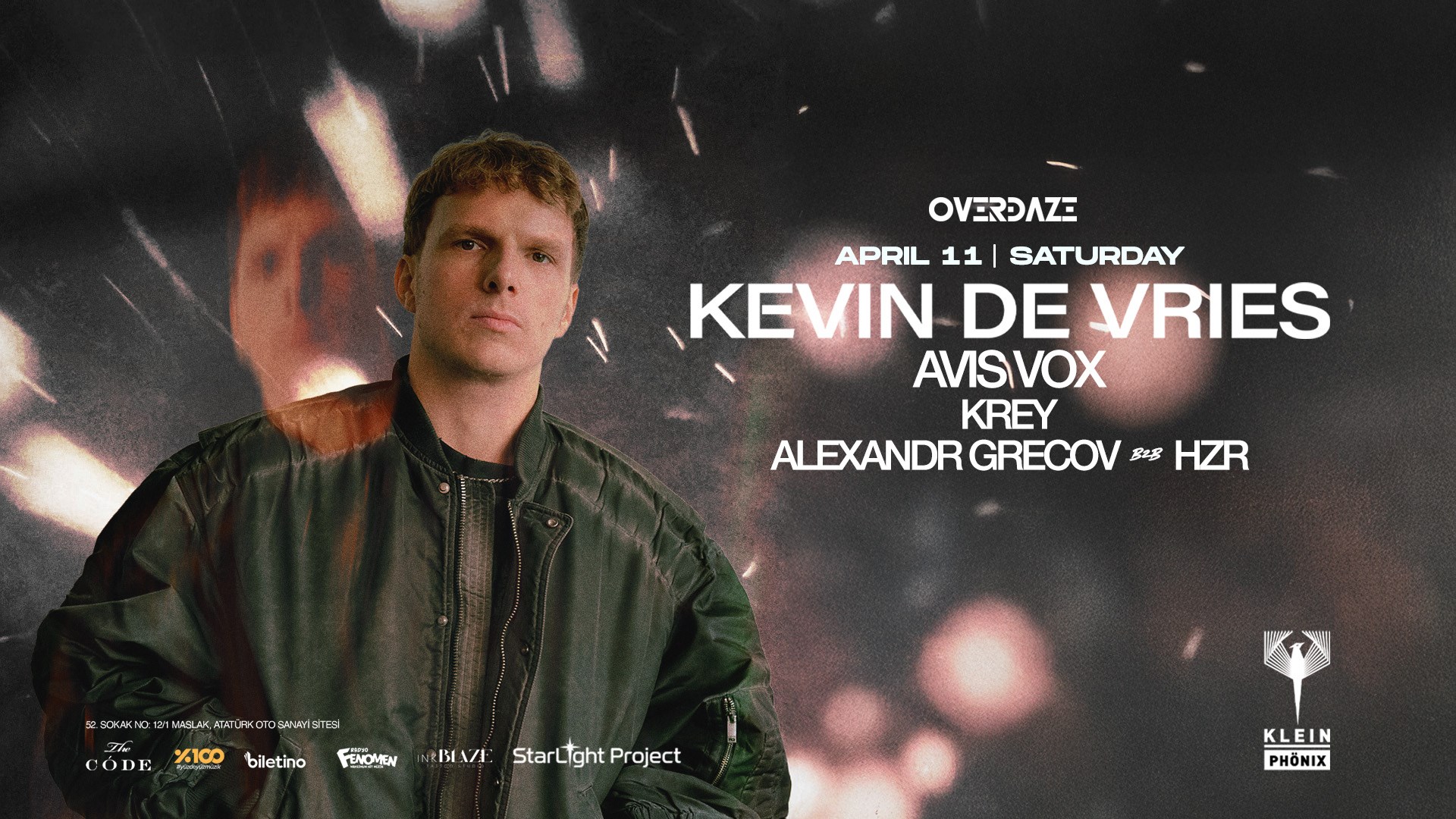 Kevin de Vries + Avis Vox + Krey + Alexandr Grecov + HZR | Klein Phönix