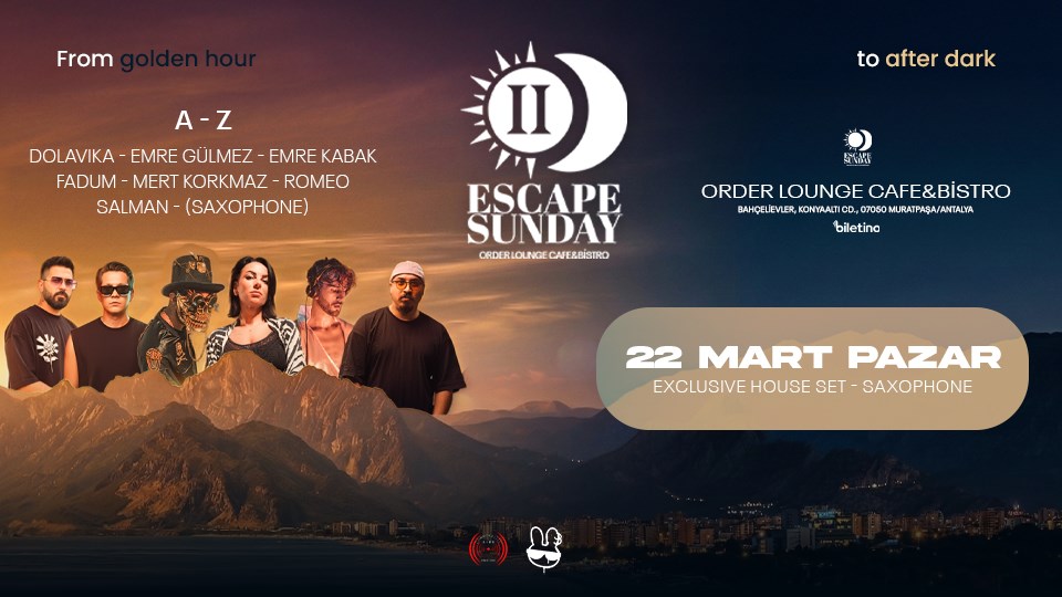 ESCAPE SUNDAY ( From GOLDEN hour - to after DARK)