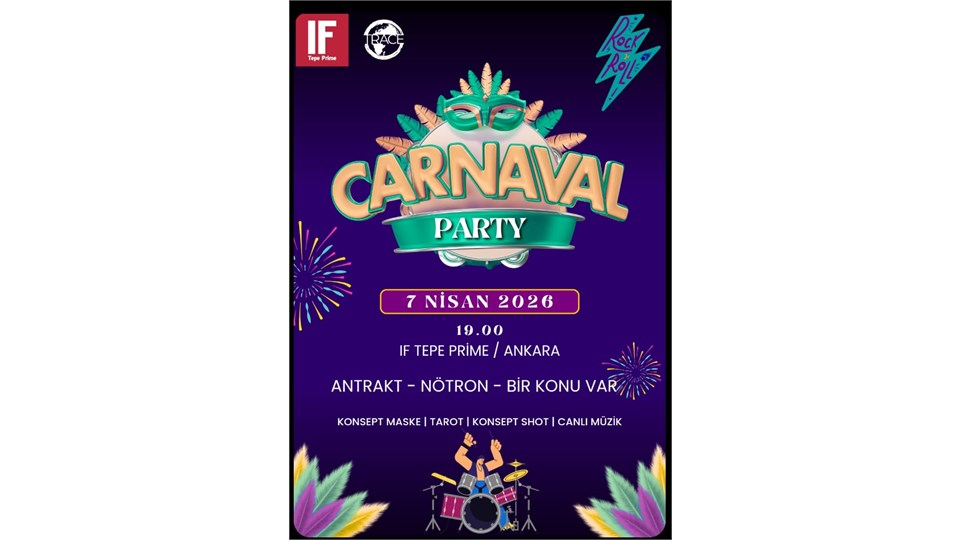 Carnaval Party yeni ismi ve gelişen konseptiyle sizlerle! 