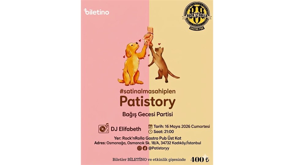 Patistory Bağış Gecesi Partisi