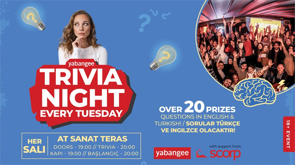 Trivia Night #226: Questions in English & Turkish