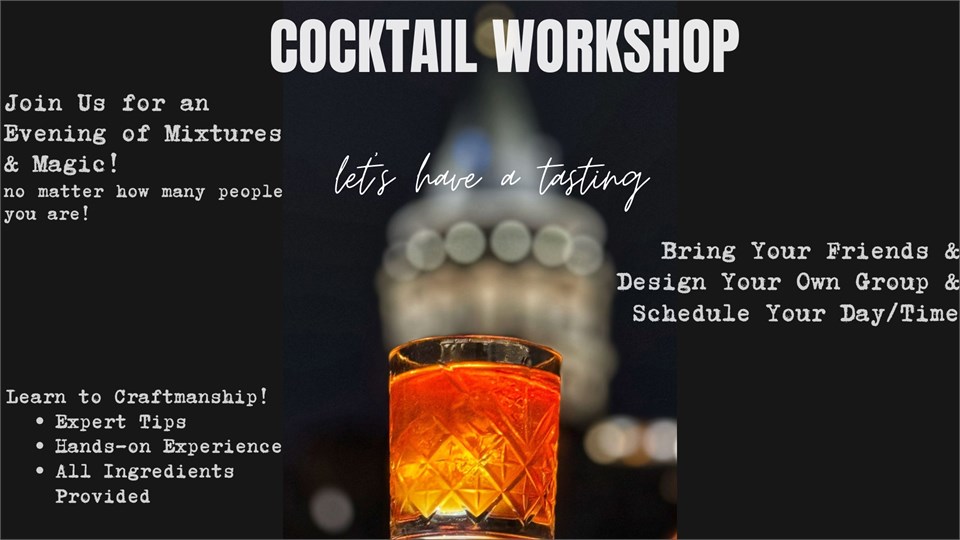 GALATA'da Kokteyl ve Likör Tadım Atölyesi (3 Kokteyl)