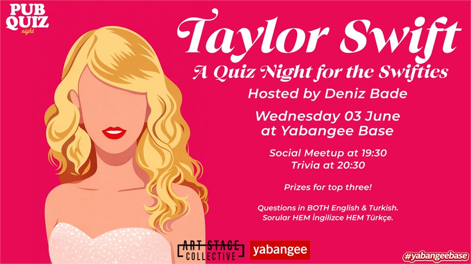 Pub Quiz Night on Taylor Swift: Questions in English & Turkish