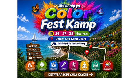 Kumsal Kampı- Color Fest | Denize Sıfır Lüks Kamp
