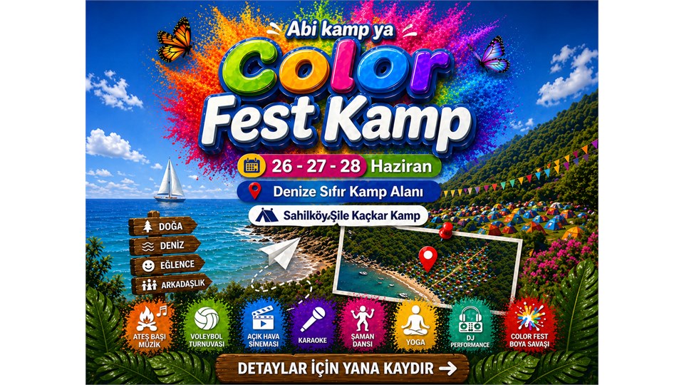 Kumsal Kampı- Color Fest | Denize Sıfır Lüks Kamp
