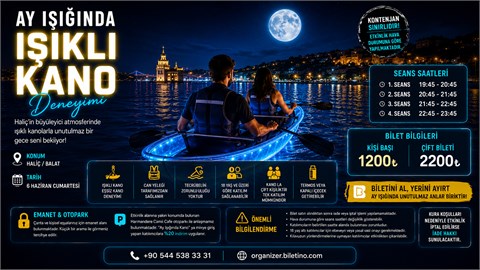 Ay Işığında Işıklı Kano Deneyimi  - Balat - 6 Haziran Cumartesi 
