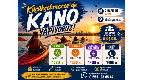 Küçükçekmece'de Kano Yapıyoruz  - 7 Haziran Pazar