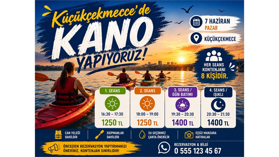 Küçükçekmece'de Kano Yapıyoruz  - 7 Haziran Pazar
