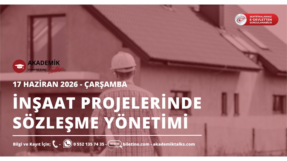 İnşaat Projelerinde Sözleşme Yönetimi