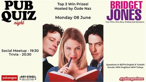 Pub Quiz Night on Bridget Jones: Questions in English and Turkish