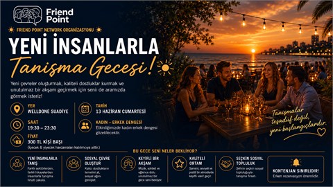 Sosyal Buluşma, Yeni İnsanlarla Tanışma Gecesi