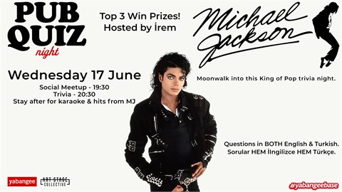 Pub Quiz Night on Michael Jackson: Questions in English and Turkish