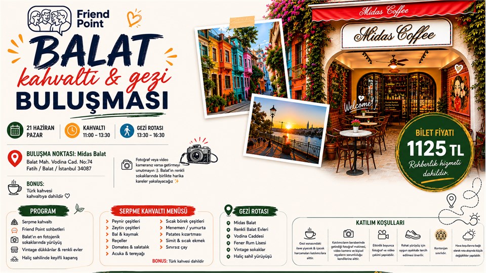 BALAT KAHVALTI & GEZİ BULUŞMASI