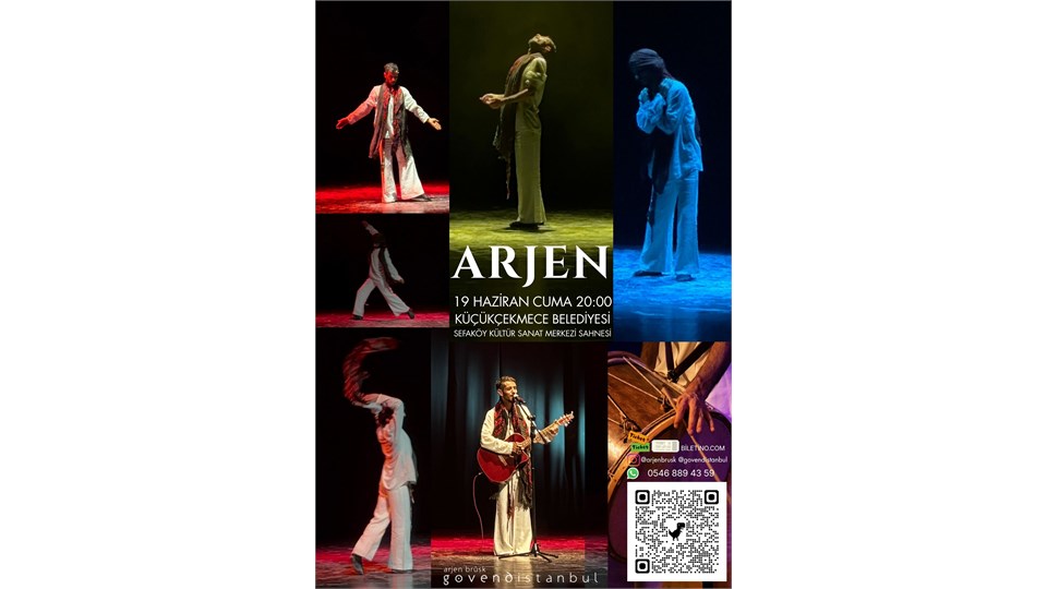 ARJEN BRUSK: 19 Haziran Cuma 20:00 Interaktif Dans Müzik Gösterisi ve Konseri