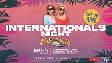 Internationals Night Boat Party