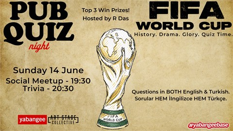 Pub Quiz Night on the World Cup: Questions in English & Turkish