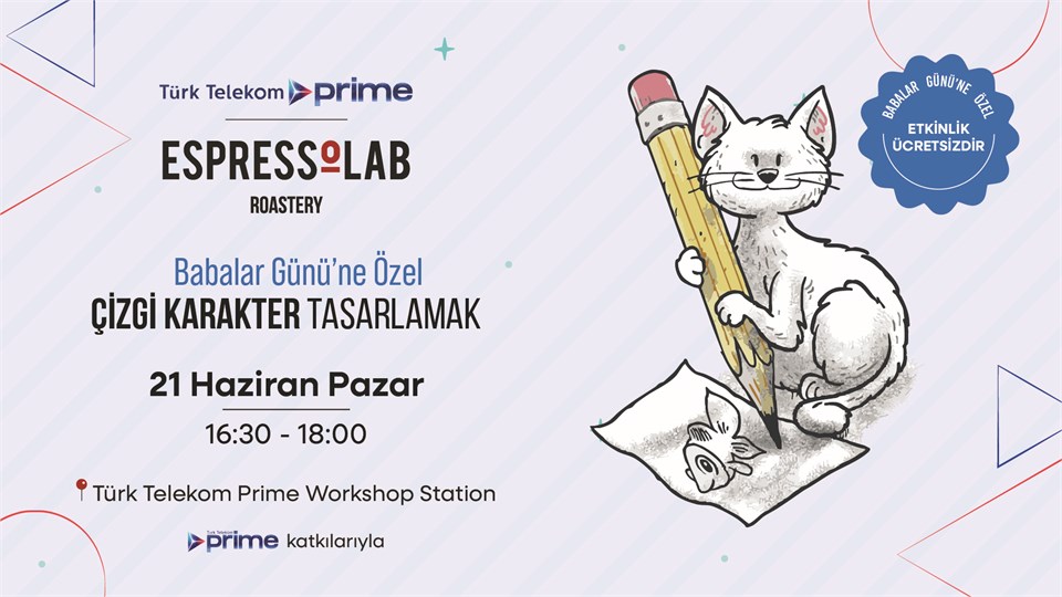 Çizgi Karakter Tasarlamak - BABALAR GÜNÜ ÖZEL
