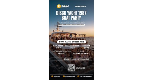 DISCO YACHT 1987 BOAT PARTY