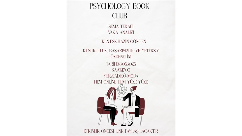 Psychology Book Club Şema Terapi İle Vaka Analizi (Psk. Hazin GÖNGEN)