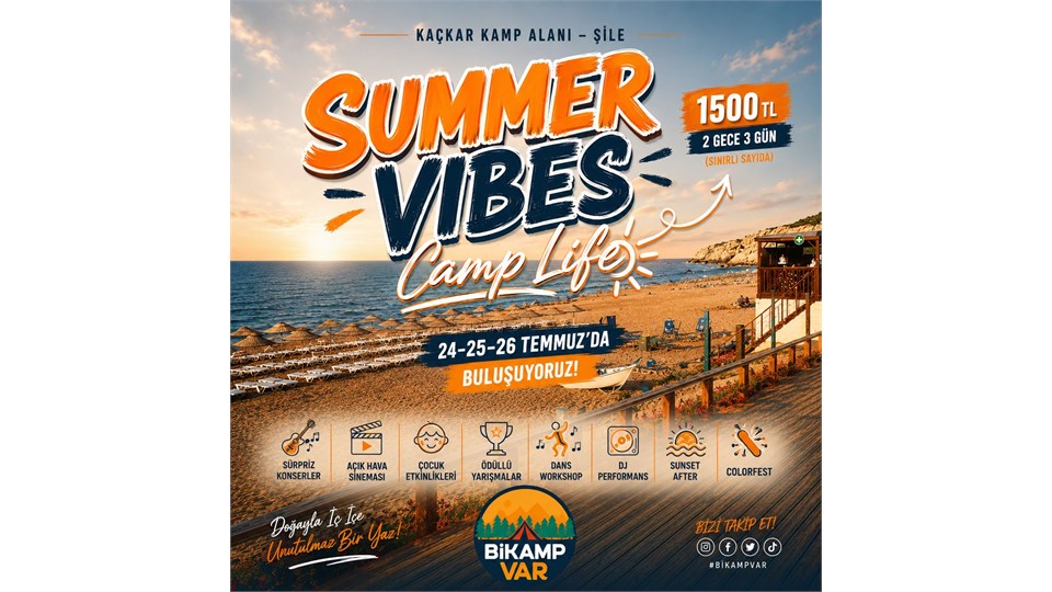 SUMMER VIBES CAMP LİFE BİKAMPVAR