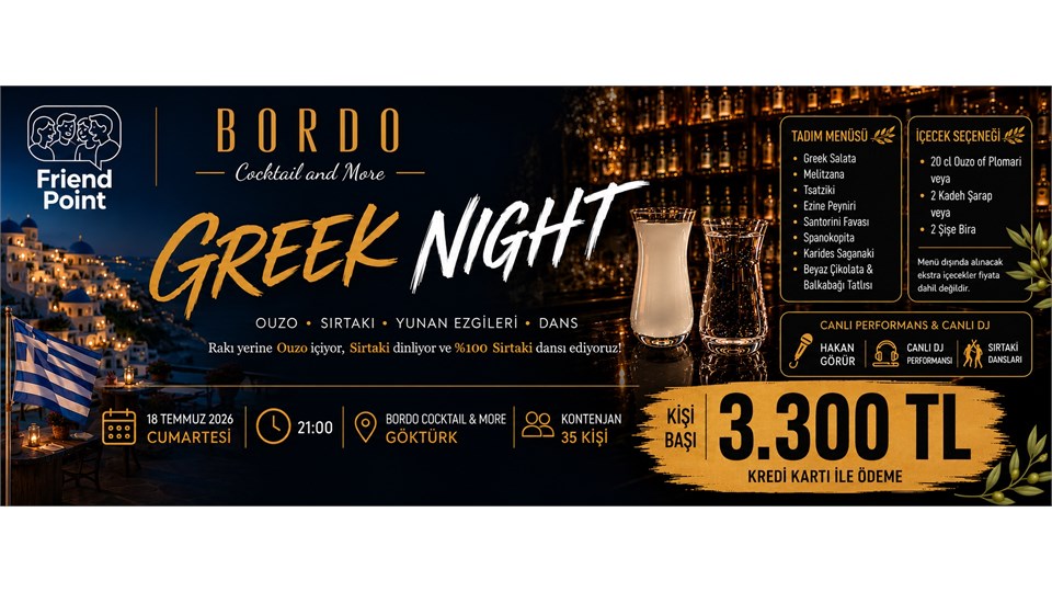 GREEK NIGHT @ BORDO COCKTAIL & MORE