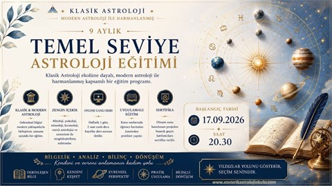 TEMEL ASTROLOJİ EĞİTİMİ-"Gökyüzünün Kadim Bilgeliğini Keşfetmeye Davetlisiniz!"