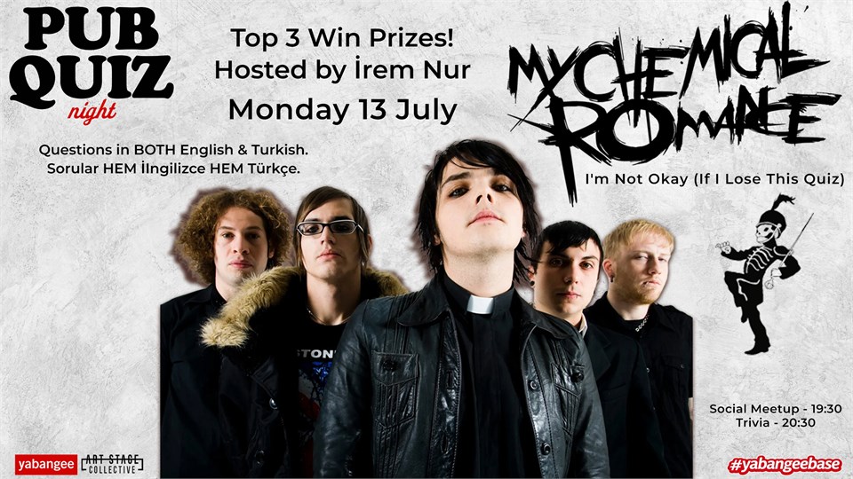 Pub Quiz on My Chemical Romance: Questions in English & Turkish