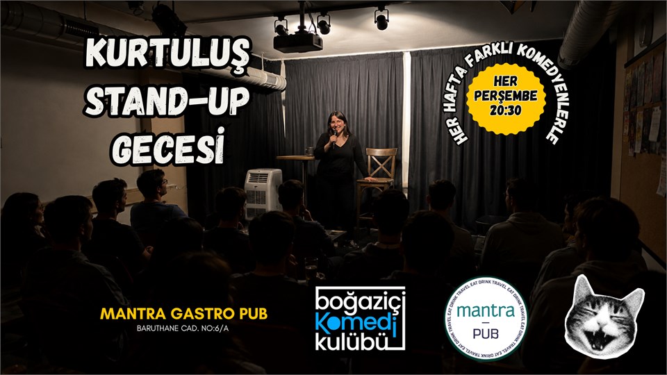 Kurtuluş Stand-up Gecesi - Boğaziçi Komedi Kulübü