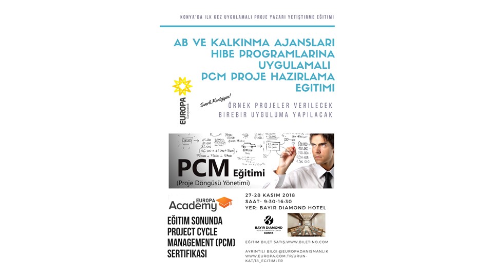 AB ve Kalkınma Ajansları Hibe Programlarına Uygulamalı PCM Proje Hazırlama Eğitimi