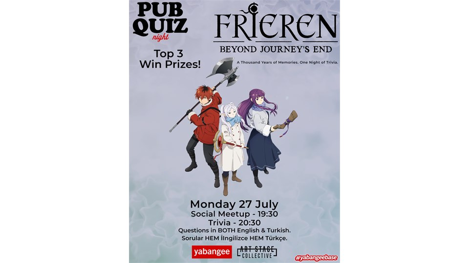 Pub Quiz on Frieren: Beyond Journey's End - Questions in English and Turkish