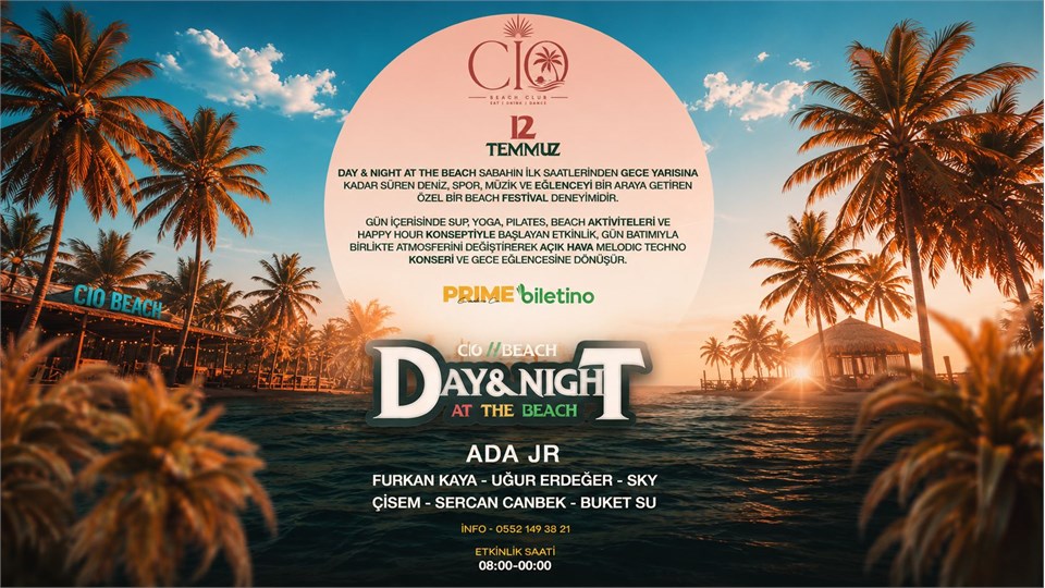 DAY & NİGT AT THE BEACH 