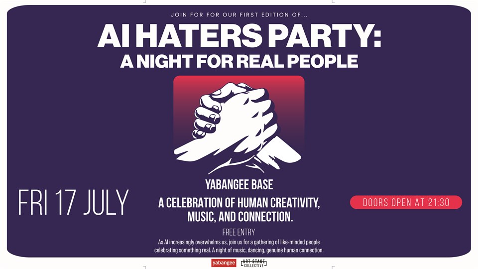 AI Haters Party: A Night for Real People