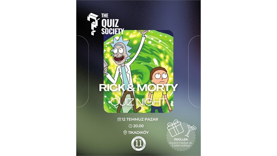 Rick & Morty Quiz Night - @thequizsociety 