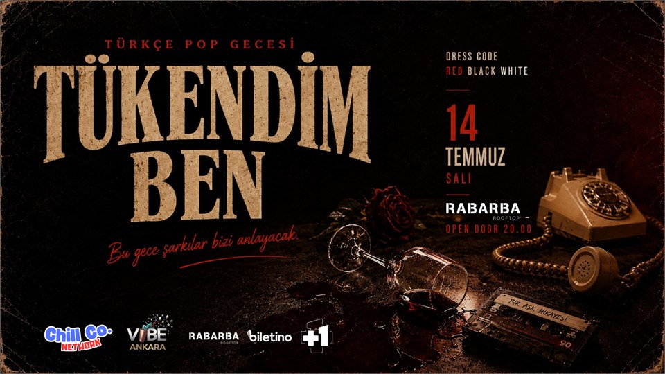 Türkçe Pop Gecesi: Tükendim Ben
