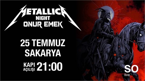 Onur Emek - Metallica Night (So Live / Sakarya)