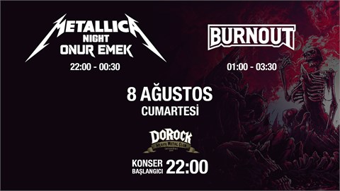 Onur Emek ''Metallica Night'' & Burnout (Dorock HMC / Taksim)