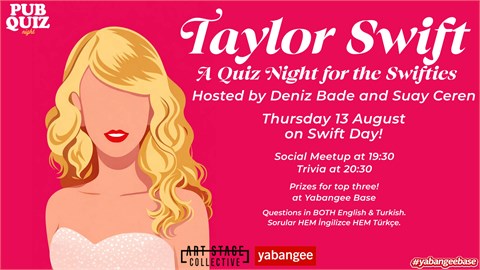 Pub Quiz on Taylor Swift (for Swift Day!): Questions in English & Turkish