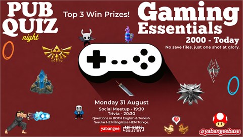 Pub Quiz on Gaming: Questions in English & Turkish