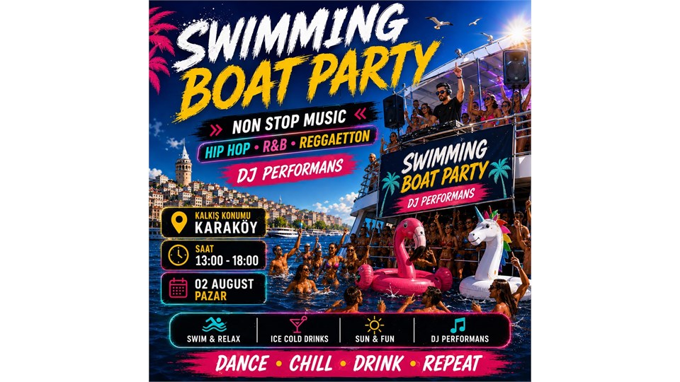 Swimming boat Party