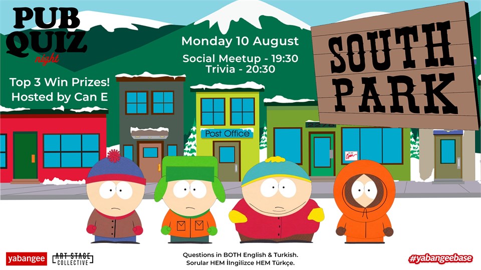 Pub Quiz on South Park: Questions in English and Turkish
