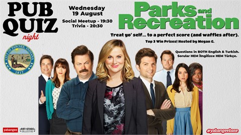 Pub Quiz on Parks & Recreation: Questions in English & Turkish
