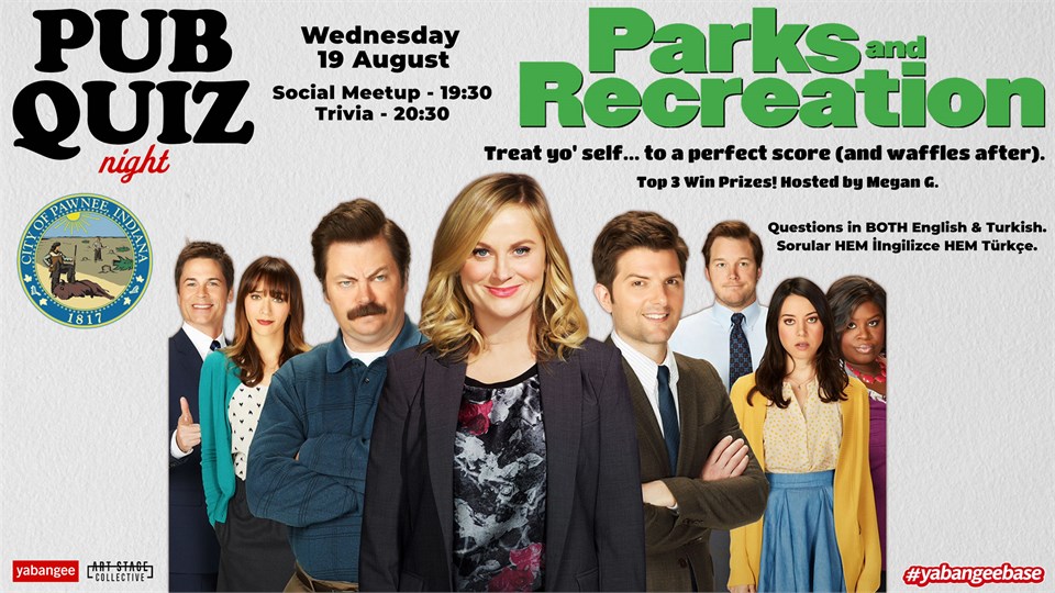 Pub Quiz on Parks & Recreation: Questions in English & Turkish