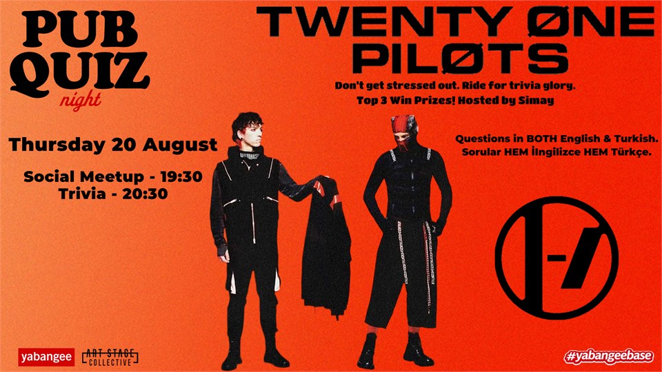 Pub Quiz on Twenty One Pilots: Questions in English & Turkish