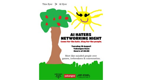AI Haters Networking Night: Come for the hate. Stay for the people. 