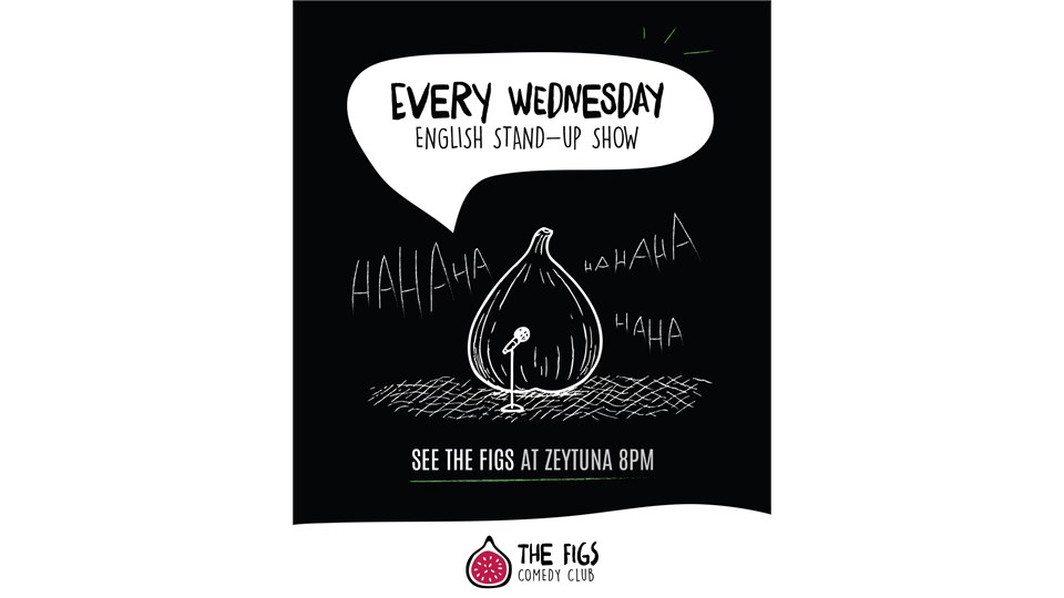 English Standup Comedy on Wednesday, August 19th at 20:00 at Zeytuna 
