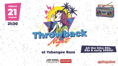 Throwback Night: Hits from the 80s, 90s, and early 2000s!