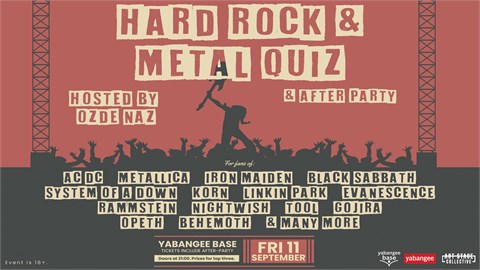 Hard Rock & Metal Quiz Night (with After-Party)