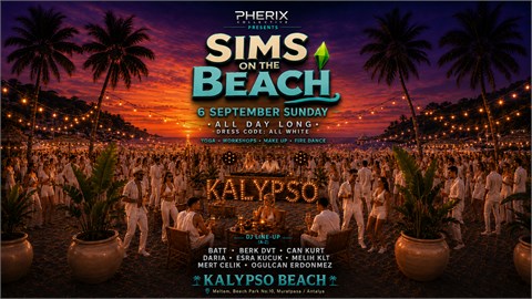 SIMS ON THE BEACH